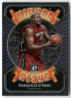Basketball NBA Shaquille O'Neal 2021-22 Panini Donruss Optic Basketball #9 Winner Stays Miami Heat Trading Card Original
