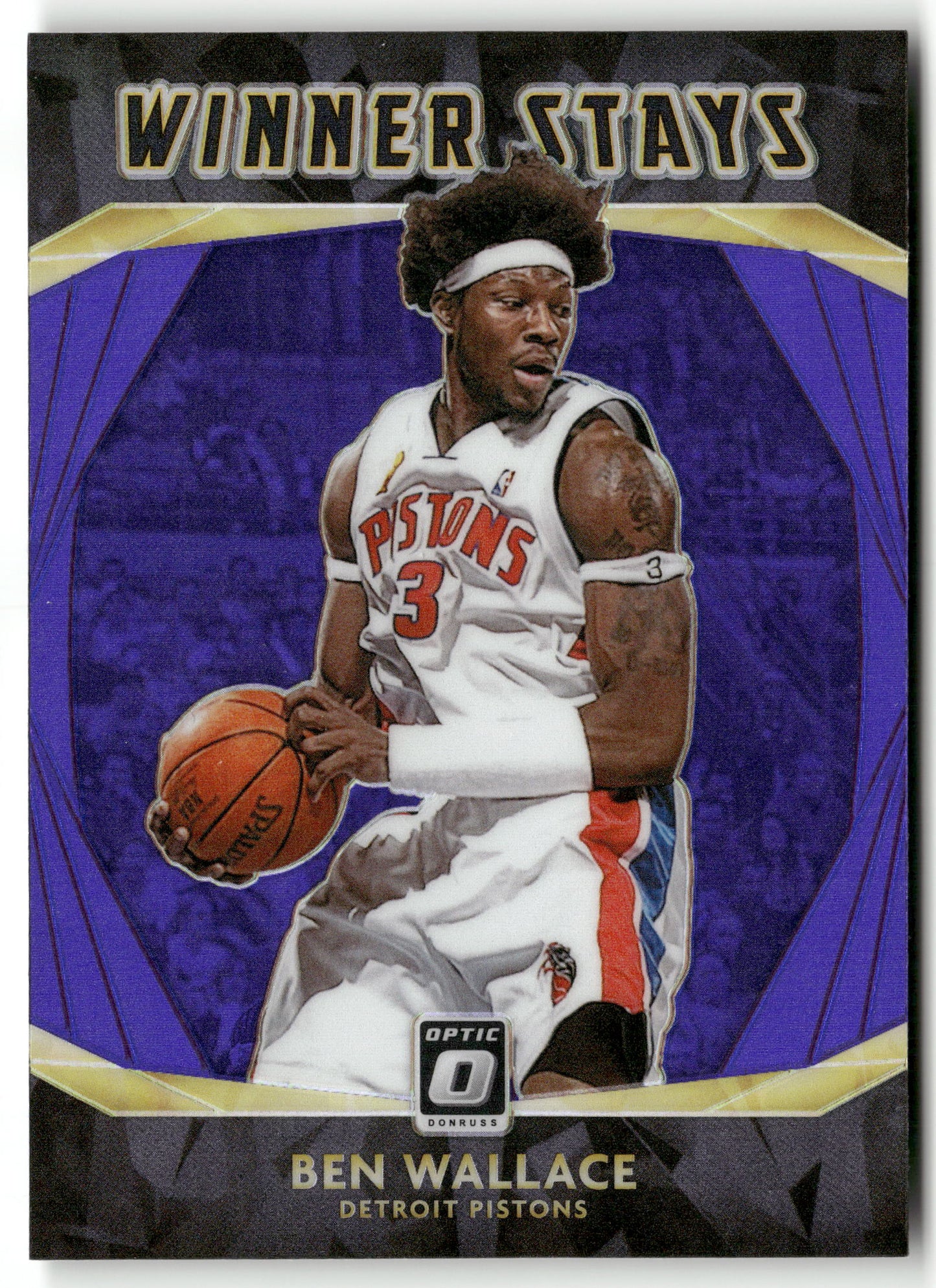 Basketball NBA Ben Wallace 2020-21 Panini Donruss Optic Basketball #11 Winner Stays Detroit Pistons Trading Card Original