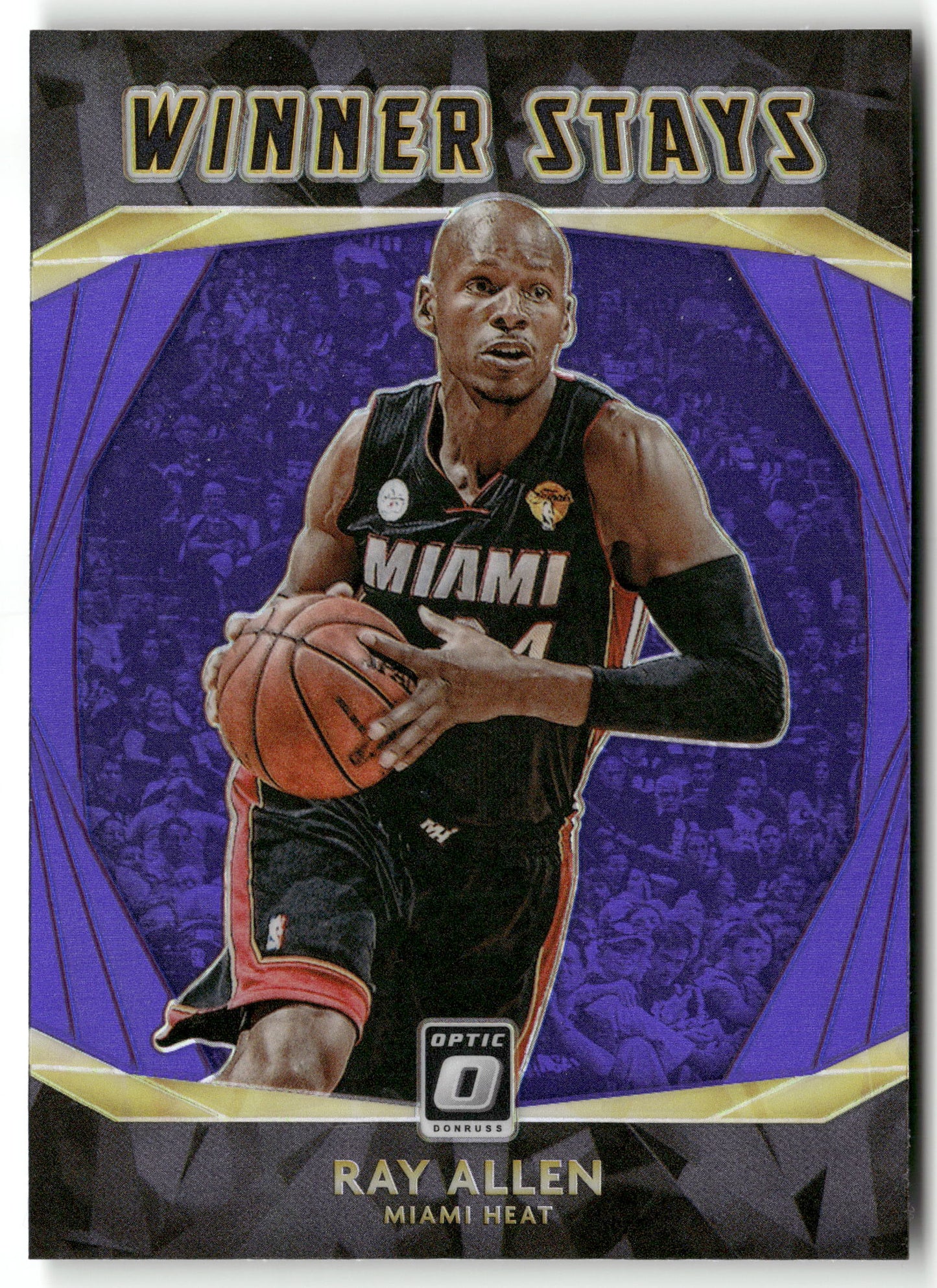 Basketball NBA Ray Allen 2020-21 Panini Donruss Optic Basketball #17 Winner Stays Miami Heat Trading Card Original