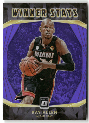 Basketball NBA Ray Allen 2020-21 Panini Donruss Optic Basketball #17 Winner Stays Miami Heat Trading Card Original