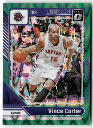 Basketball NBA Vince Carter 2024-25 Panini Donruss Optic Basketball #245 Green Raywave Toronto Raptors Trading Card Original