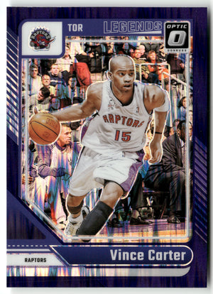Basketball NBA Vince Carter 2024-25 Panini Donruss Optic Basketball #245 Purple Shimmer Toronto Raptors Trading Card Original