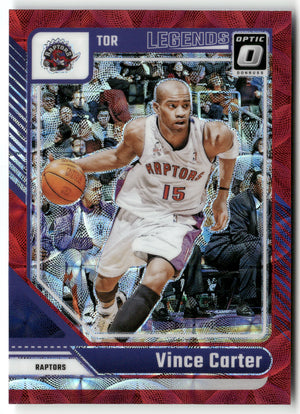Basketball NBA Vince Carter 2024-25 Panini Donruss Optic Basketball #245 International Red Toronto Raptors Trading Card Original