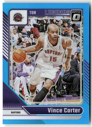 Basketball NBA Vince Carter 2024-25 Panini Donruss Optic Basketball #245 Blue /225 Toronto Raptors Trading Card Original
