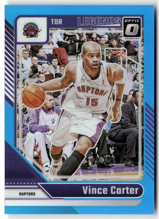 Basketball NBA Vince Carter 2024-25 Panini Donruss Optic Basketball #245 Blue /225 Toronto Raptors Trading Card Original