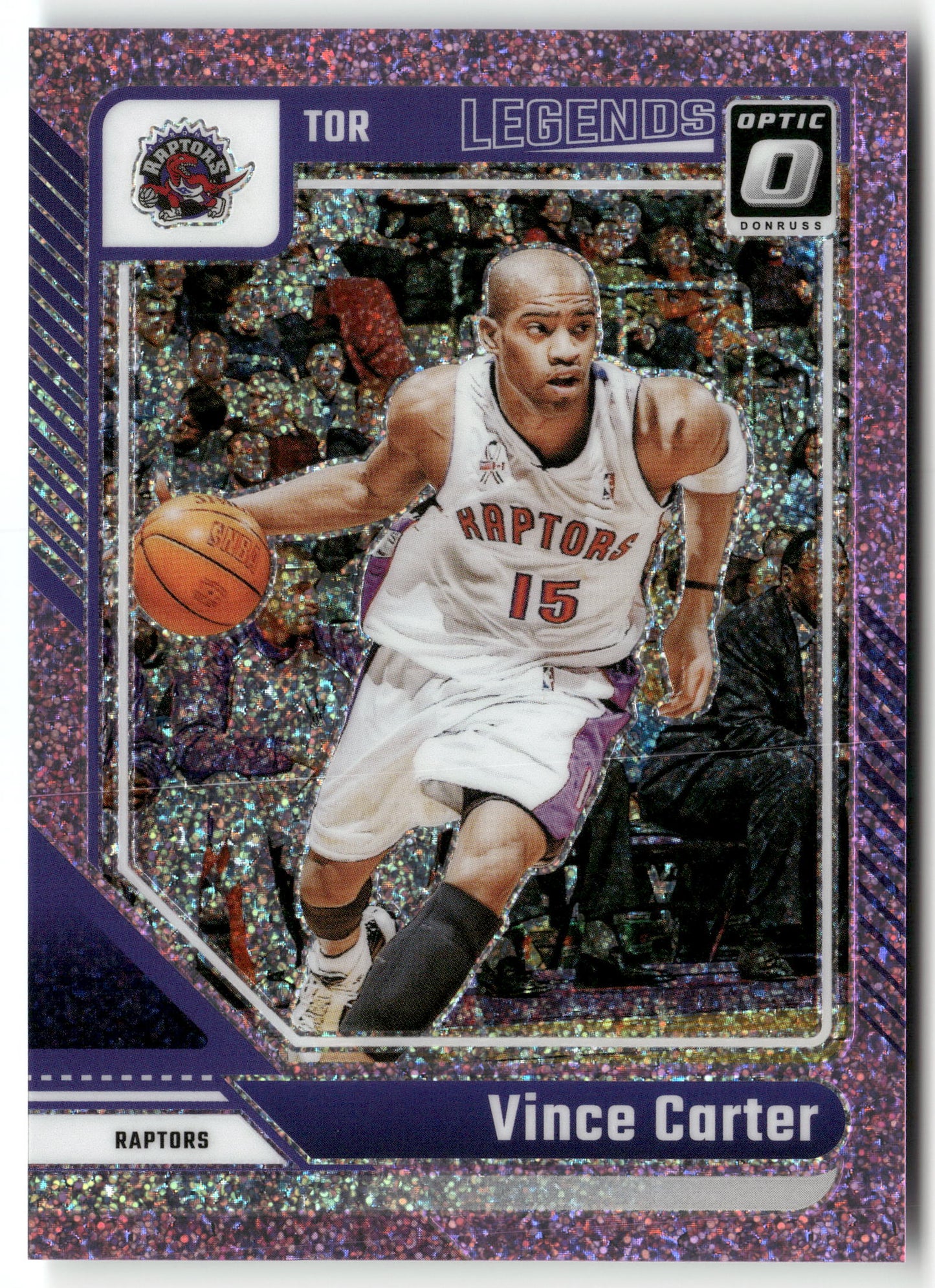 Basketball NBA Vince Carter 2024-25 Panini Donruss Optic Basketball #245 Pink Glitter /275 Toronto Raptors Trading Card Original