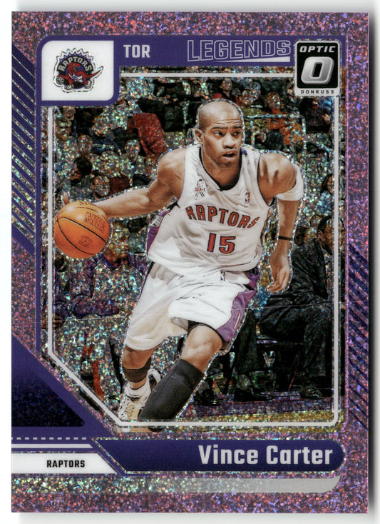 Basketball NBA Vince Carter 2024-25 Panini Donruss Optic Basketball #245 Pink Glitter /275 Toronto Raptors Trading Card Original