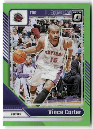 Basketball NBA Vince Carter 2024-25 Panini Donruss Optic Basketball #245 Lime Geen Prizm /149 Toronto Raptors Trading Card Original