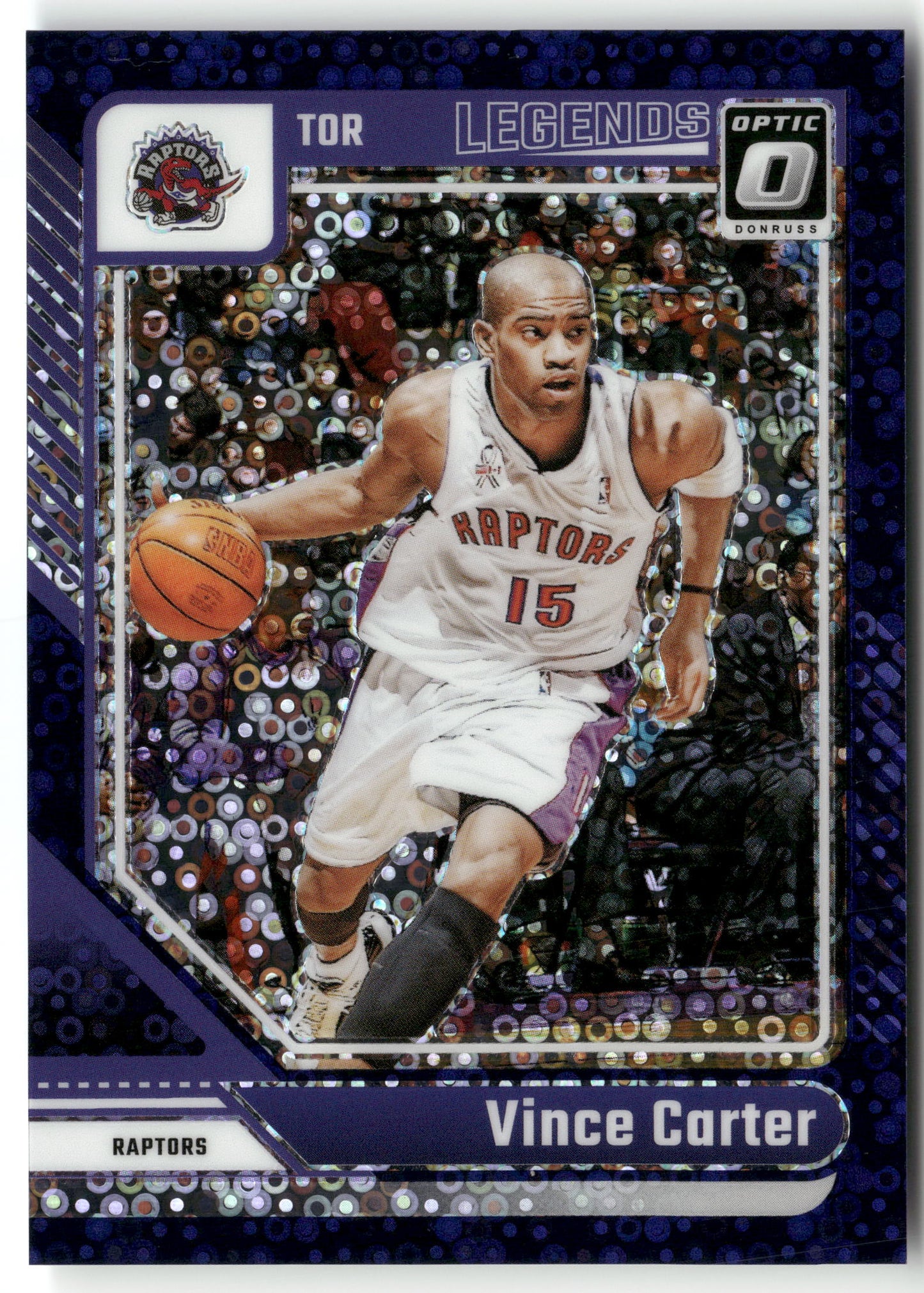 Basketball NBA Vince Carter 2024-25 Panini Donruss Optic Basketball #245 Fast Break Purple Prizm /99 Toronto Raptors Trading Card Original