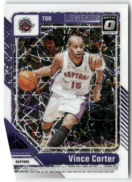 Basketball NBA Vince Carter 2024-25 Panini Donruss Optic Basketball #245 White Velocity Prizm /59 Toronto Raptors Trading Card Original