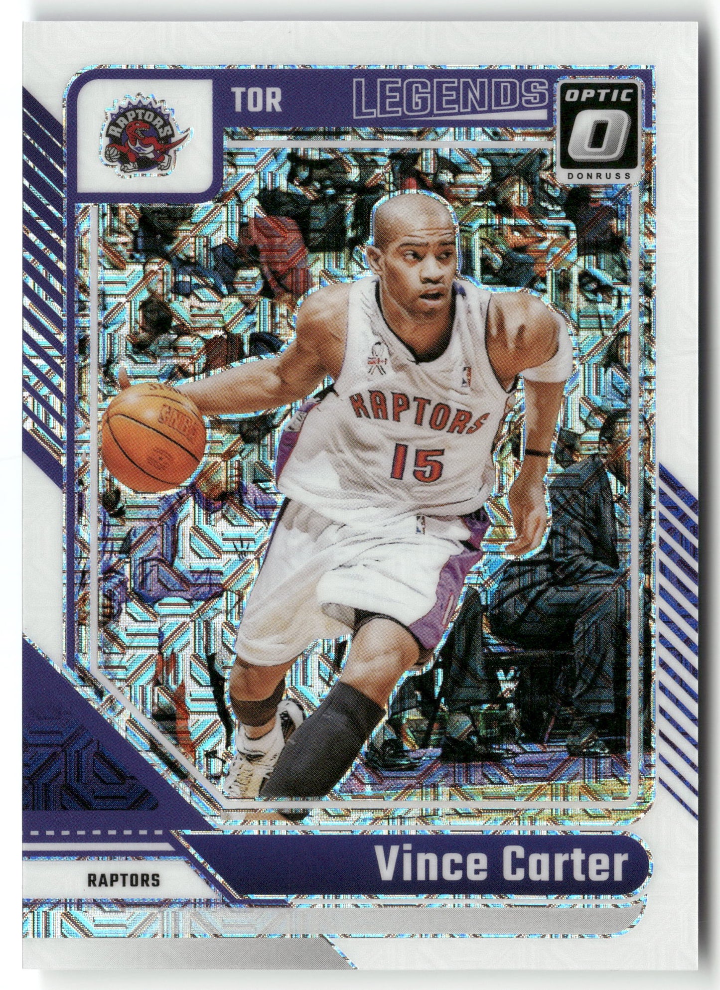 Basketball NBA Vince Carter 2024-25 Panini Donruss Optic Basketball #245 White Choice Prizm /48 Toronto Raptors Trading Card Original