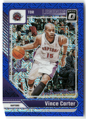 Basketball NBA Vince Carter 2024-25 Panini Donruss Optic Basketball #245 Blue Mojo Prizm /24 Toronto Raptors Trading Card Original