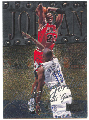 Basketball NBA Michael Jordan 1998-99 Metal Universe #1 Chicago Bulls Trading Card Original