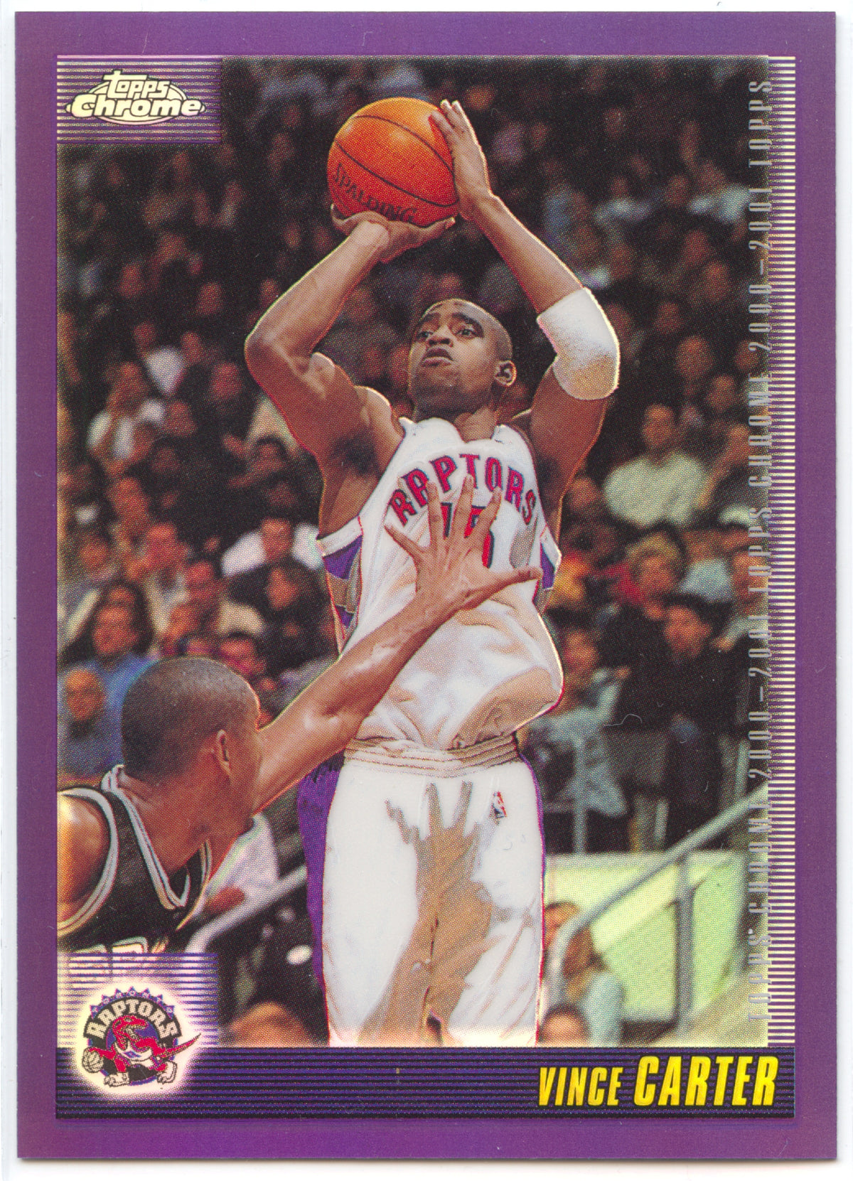 Basketball NBA Vince Carter 2000-01 Topps Chrome #33 Refractor Toronto Raptors Trading Card Original