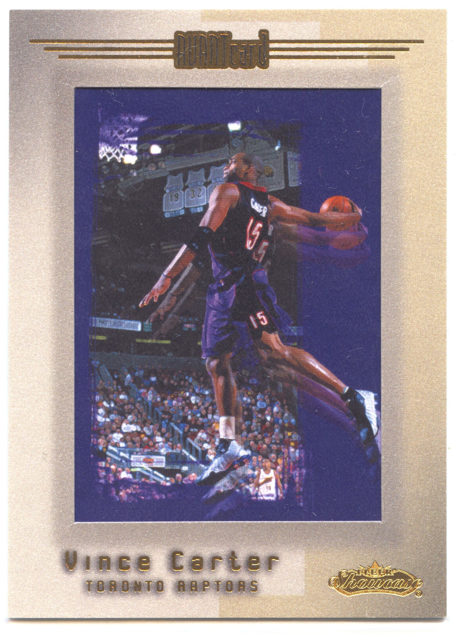 Basketball NBA Vince Carter 2001-02 Fleer Showcase #87 Avant Card Toronto Raptors Trading Card Original