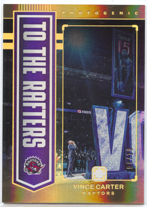 Basketball NBA Vince Carter 2024-25 Panini Photogenic #4 To The Rafters Gold /10 Toronto Raptors Trading Card Original