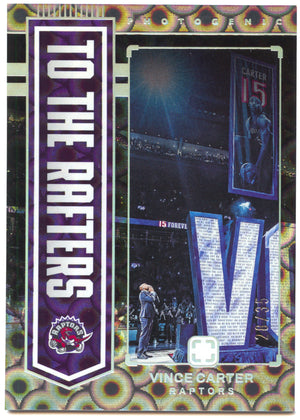 Basketball NBA Vince Carter 2024-25 Panini Photogenic Basketball #4 To The Rafters Groovy /35 Toronto Raptors Trading Card Original