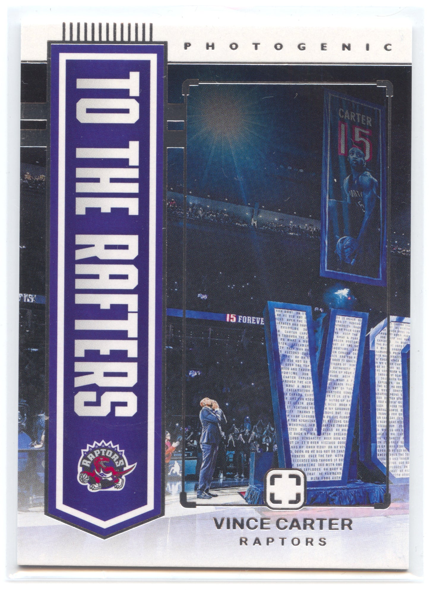 Basketball NBA Vince Carter 2024-25 Panini Photogenic #4 To The Rafters Toronto Raptors Trading Card Original
