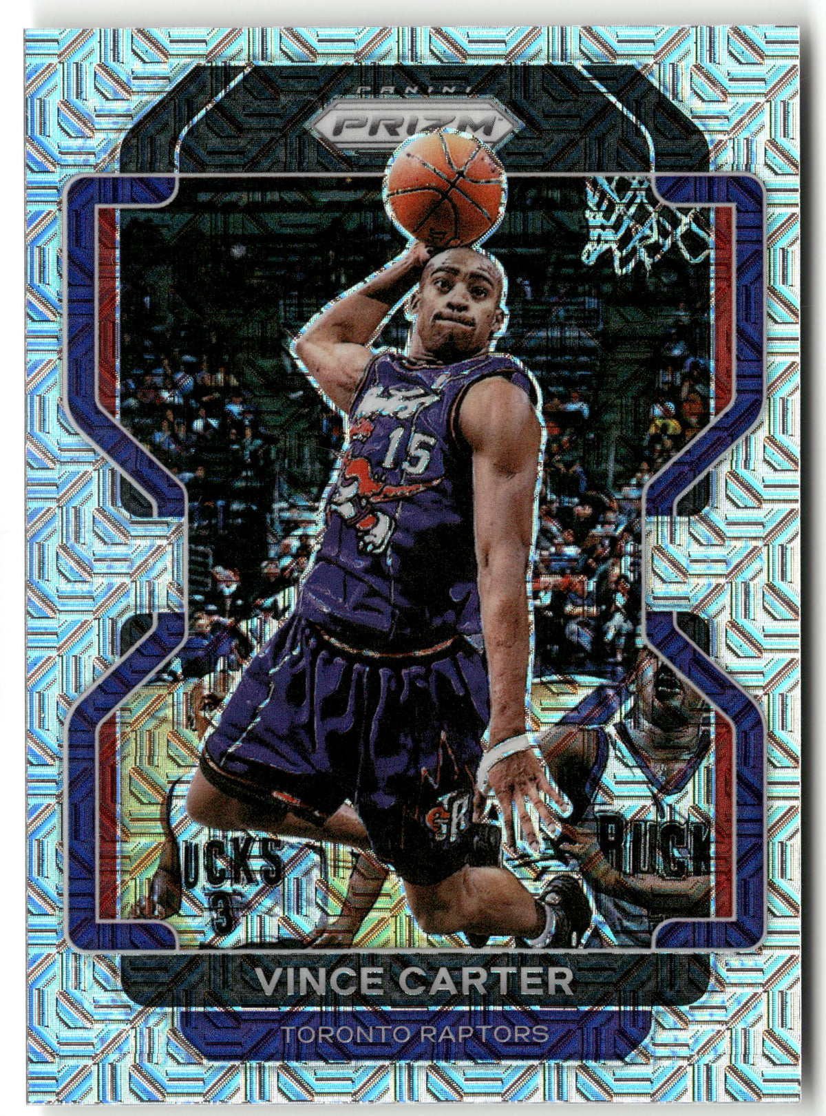 Basketball NBA Vince Carter 2021-22 Panini Prizm Basketball #246 Mojo Prizm 22/25 Toronto Raptors Trading Card Original