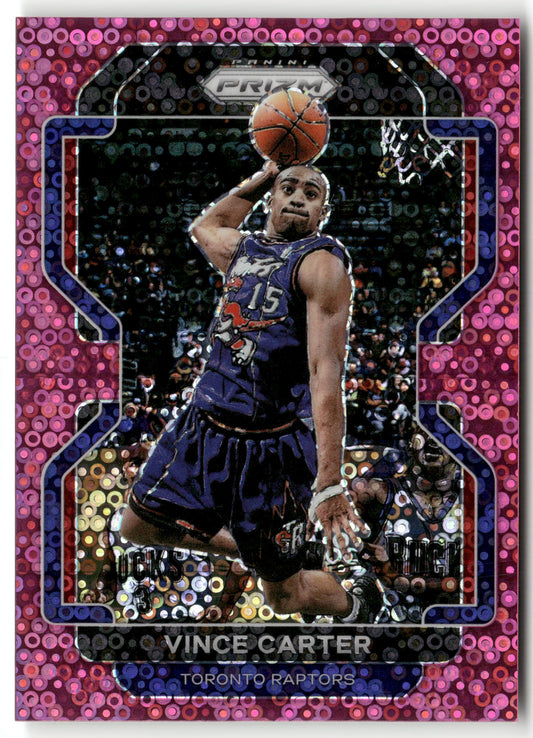 Basketball NBA Vince Carter 2021-22 Panini Prizm Basketball #246 Pink Fast Break Prizm 22/50 Toronto Raptors Trading Card Original