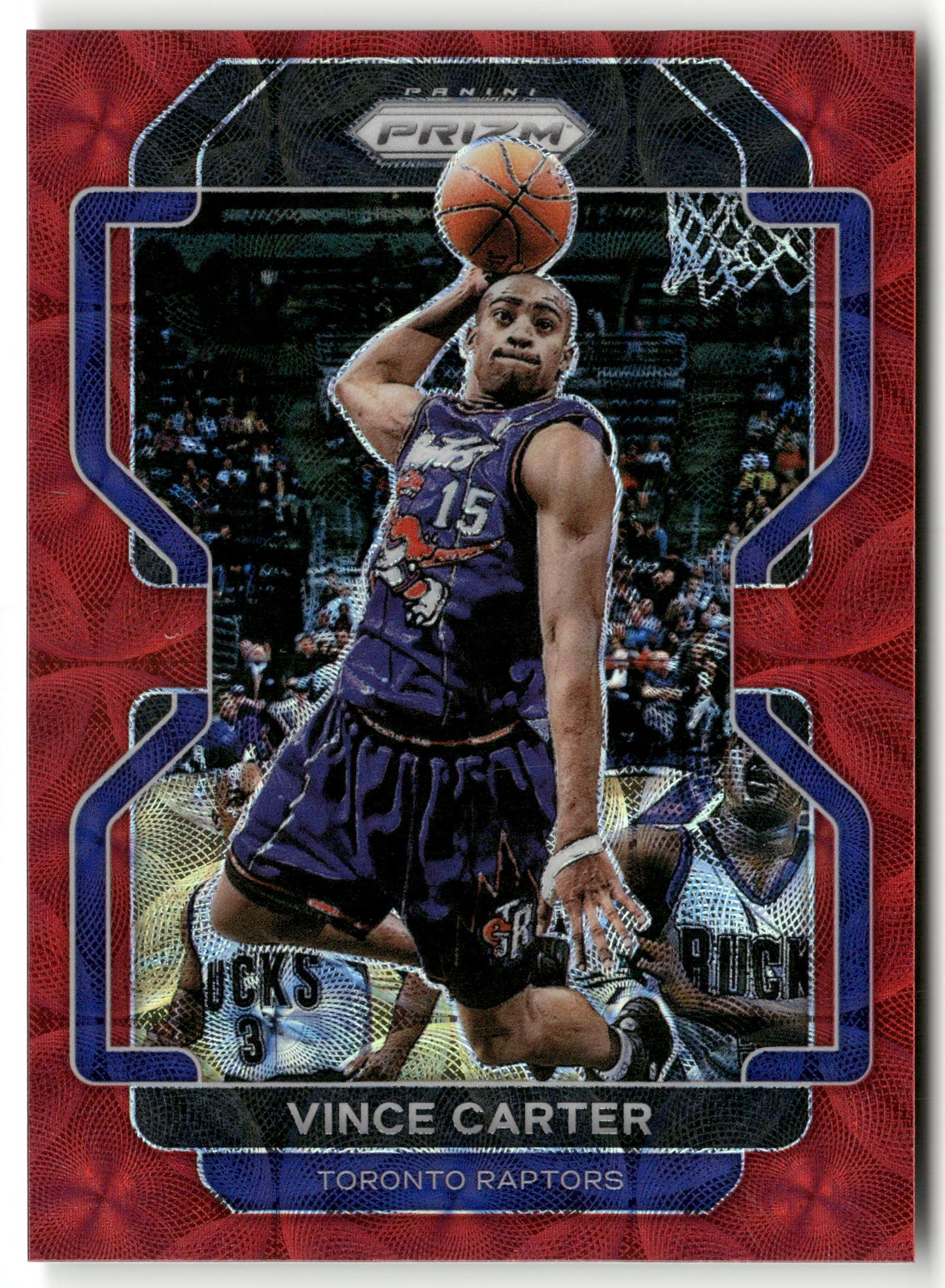 Basketball NBA Vince Carter 2021-22 Panini Prizm #246 Red Choice Prizm 08/88 Toronto Raptors Trading Card Original