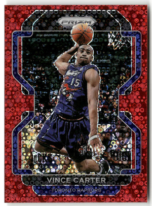 Basketball NBA Vince Carter 2021-22 Panini Prizm Basketball #246 Red Fast Break Prizm 078/100 Toronto Raptors Trading Card Original