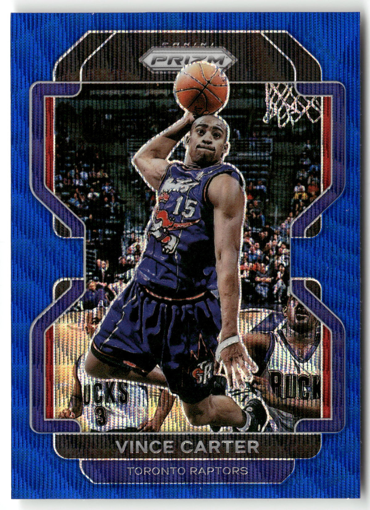 Basketball NBA Vince Carter 2021-22 Panini Prizm #246 Blue Wave Toronto Raptors Trading Card Original