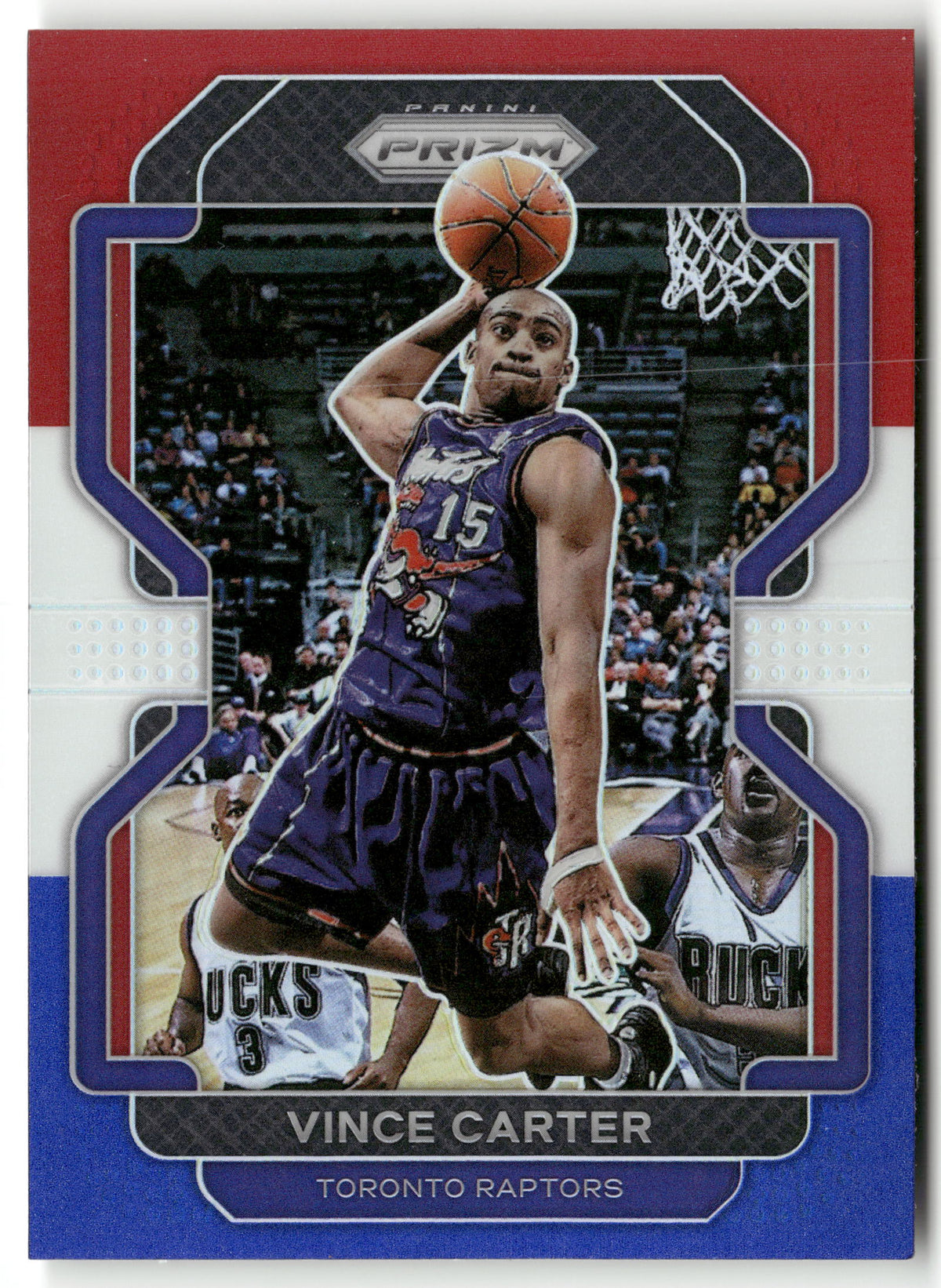Basketball NBA Vince Carter 2021-22 Panini Prizm Basketball #246 Red White Blue Prizm Toronto Raptors Trading Card Original