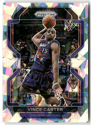 Basketball NBA Vince Carter 2021-22 Panini Prizm Basketball #246 Cracked Ice Prizm Toronto Raptors Trading Card Original