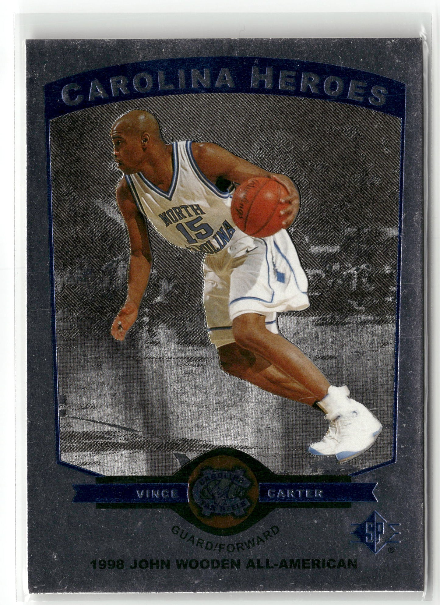 Basketball NBA Vince Carter 1998 SP Top Prospects Carolina Heroes #H7 North Carolina Tar Heels Trading Card Original