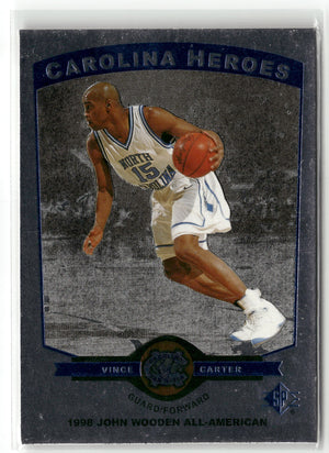 Basketball NBA Vince Carter 1998 SP Top Prospects Carolina Heroes #H7 North Carolina Tar Heels Trading Card Original