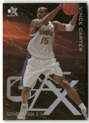 Basketball NBA Vince Carter E-X 1999-00 Skybox Generation E-X #5 of 15 GX Toronto Raptors Trading Card Original