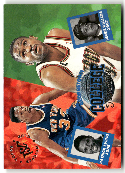 Basketball NBA ['Reggie Williams', 'Patrick Ewing'] 1994-95 Topps Stadium Club #100 ['Denver Nuggets', 'New York Knicks'] Trading Card Original