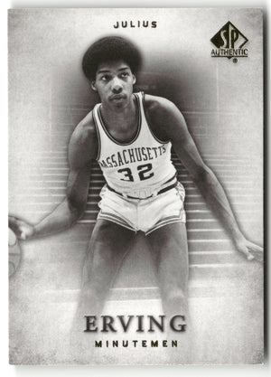 Basketball NBA Julius Erving 2012-13 SP Authentic Basketball #13 Massachusetts Minutemen Trading Card Original