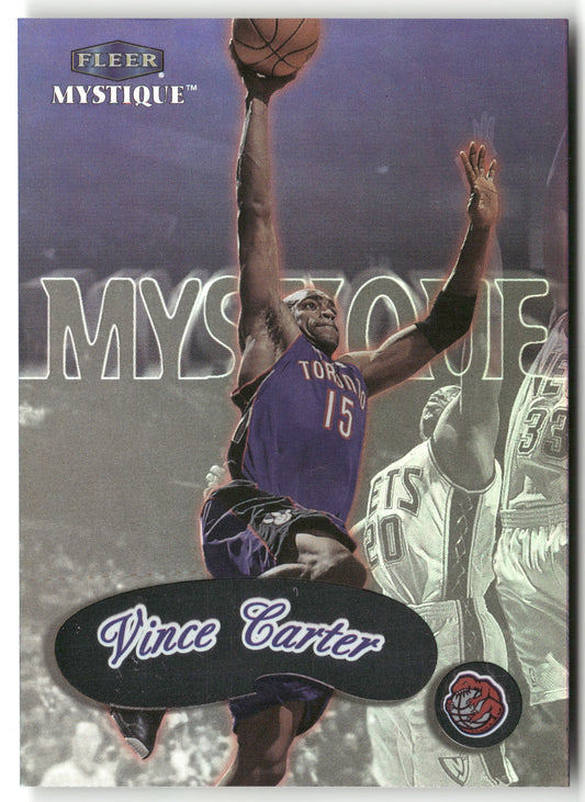 Basketball NBA Vince Carter 1999-00 Fleer Mystique #94 Rainbow Foil Toronto Raptors Trading Card Original