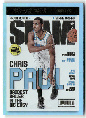 Basketball NBA Chris Paul 2021-22 Panini Hoops Basketball #SLAM #145 Light Blue Rainbow Foil New Orleans Hornets Trading Card Original