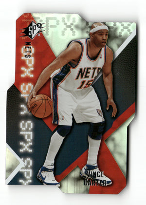 Basketball NBA Vince Carter 2008-09 NBA SPX #BXG33 Die-Cut Rainbow Foil New Jersey Nets Trading Card Original