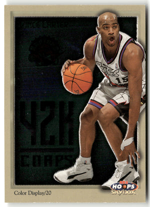 Basketball NBA Vince Carter 1999-00 NBA Hoops Skybox #5 of 10 Y2k Corps Insert Toronto Raptors Trading Card Original