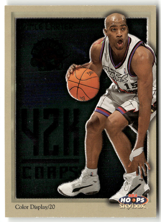 Basketball NBA Vince Carter 1999-00 NBA Hoops Skybox #5 of 10 Y2k Corps Insert Toronto Raptors Trading Card Original