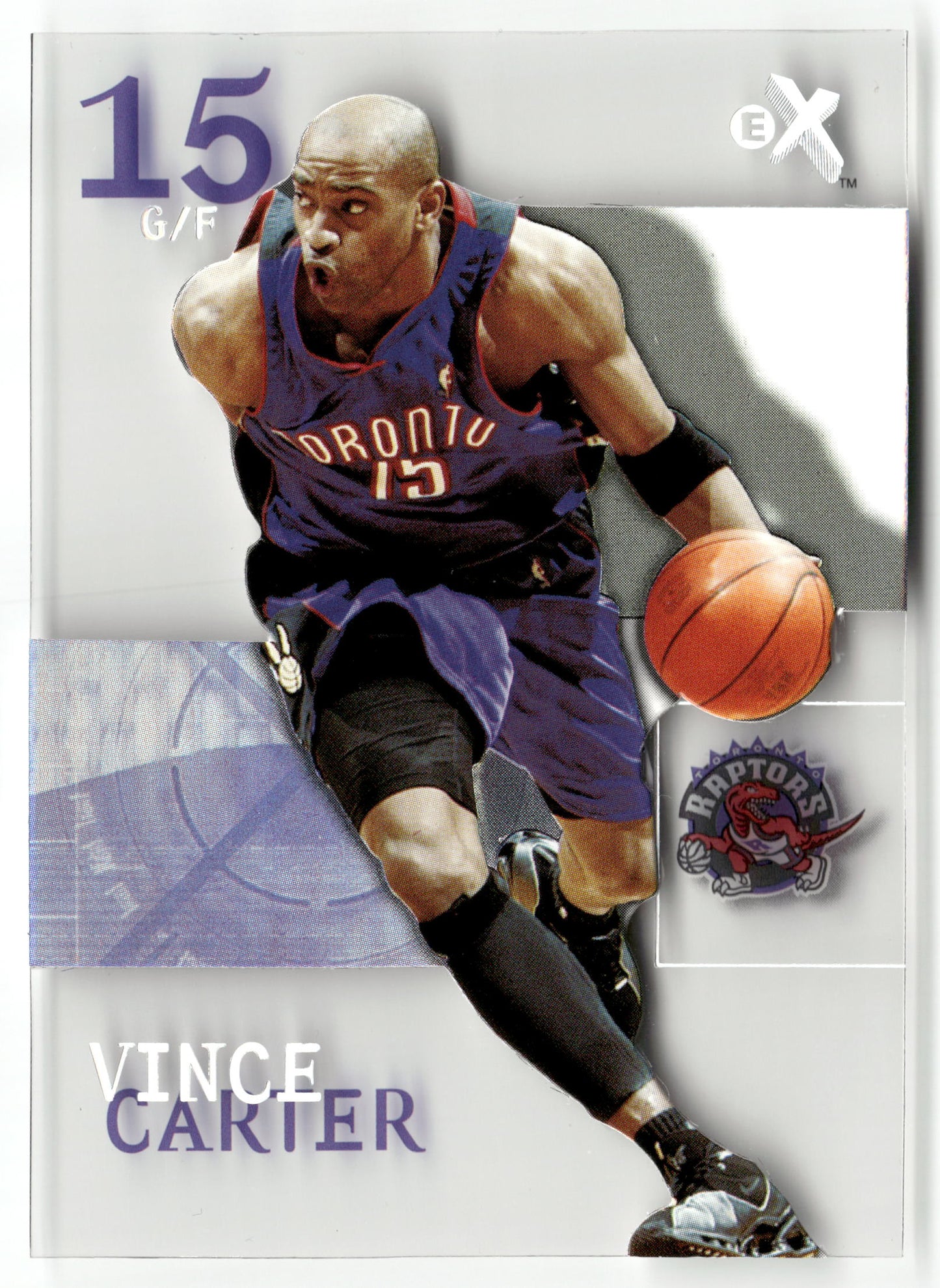 Basketball NBA Vince Carter 2003-04 Fleer E-X #11 Acetate Toronto Raptors Trading Card Original
