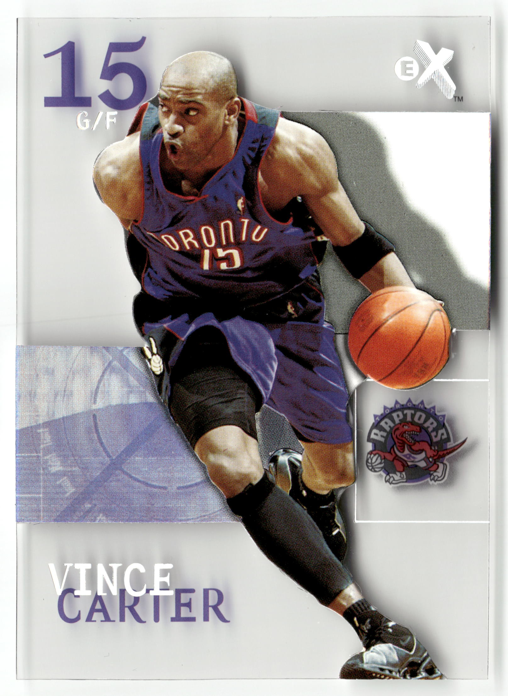 Basketball NBA Vince Carter 2003-04 Fleer E-X #11 Acetate Toronto Raptors Trading Card Original