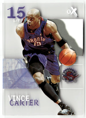 Basketball NBA Vince Carter 2003-04 Fleer E-X #11 Acetate Toronto Raptors Trading Card Original