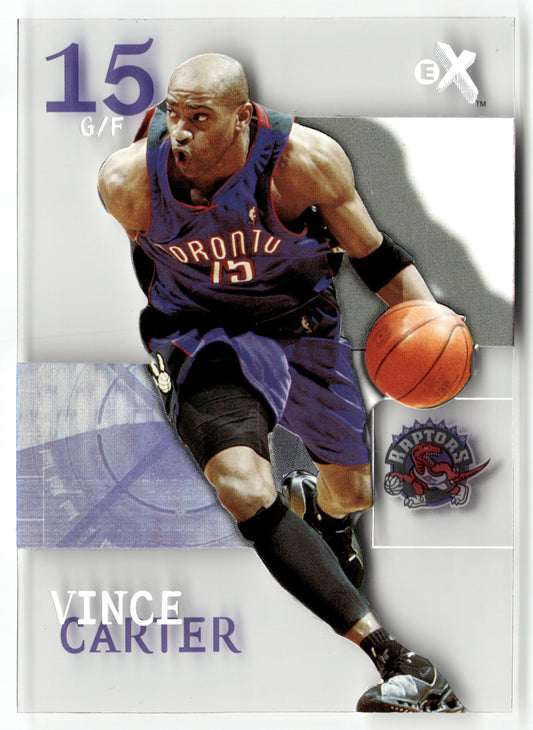 Basketball NBA Vince Carter 2003-04 Fleer E-X #11 Acetate Toronto Raptors Trading Card Original