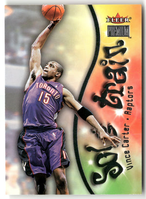 Basketball NBA Vince Carter 2000-01 Fleer Premium #1 of 15 ST Soul Train Insert Toronto Raptors Trading Card Original