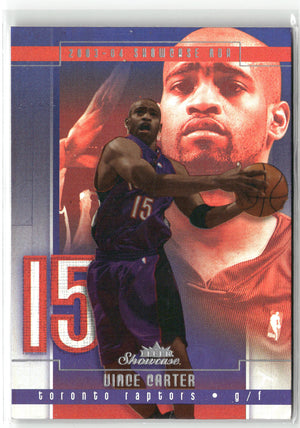 Basketball NBA Vince Carter 2003-04 Fleer Showcase NBA #87 Refractor Toronto Raptors Trading Card Original