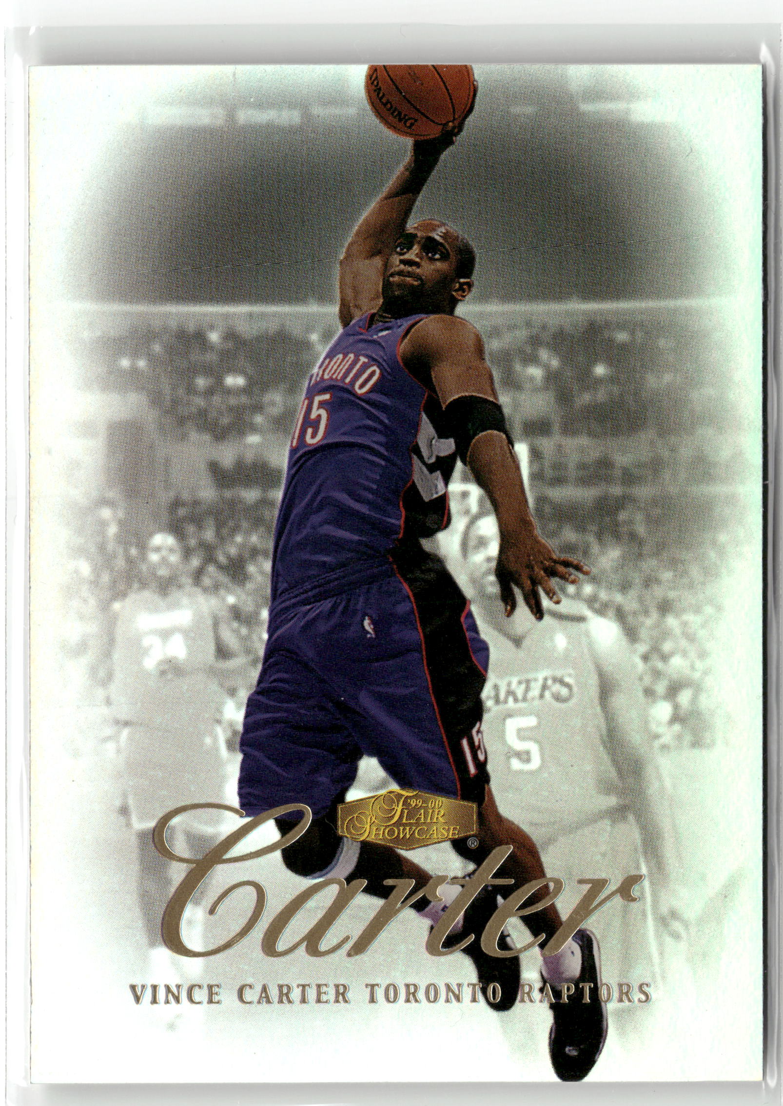 Basketball NBA Vince Carter 1999-00 Flair Showcase #1 Toronto Raptors Trading Card Original