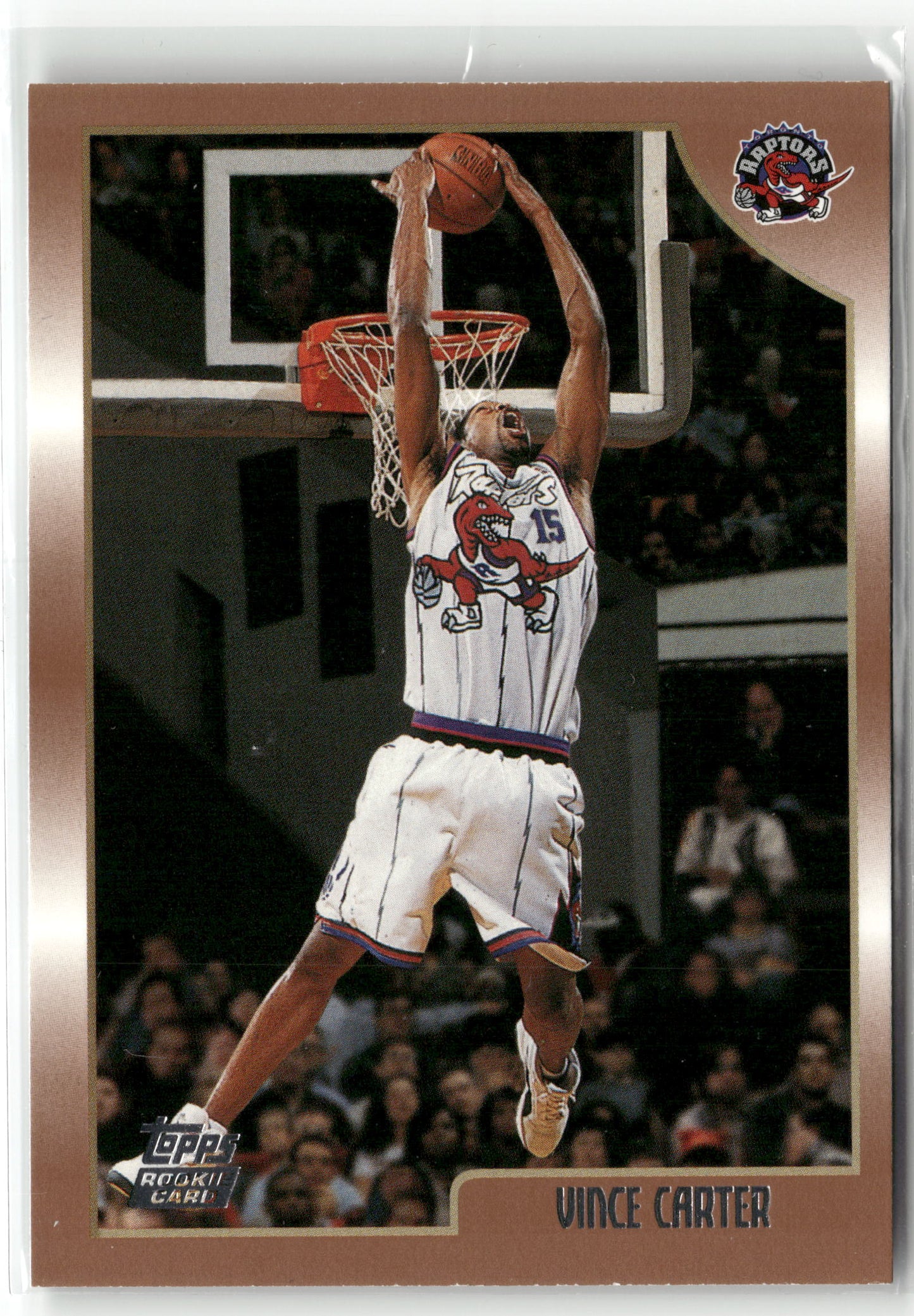 Basketball NBA Vince Carter 1998-99 Topps #199 Rookie Card Toronto Raptors Rookie Card RC Trading Card Original