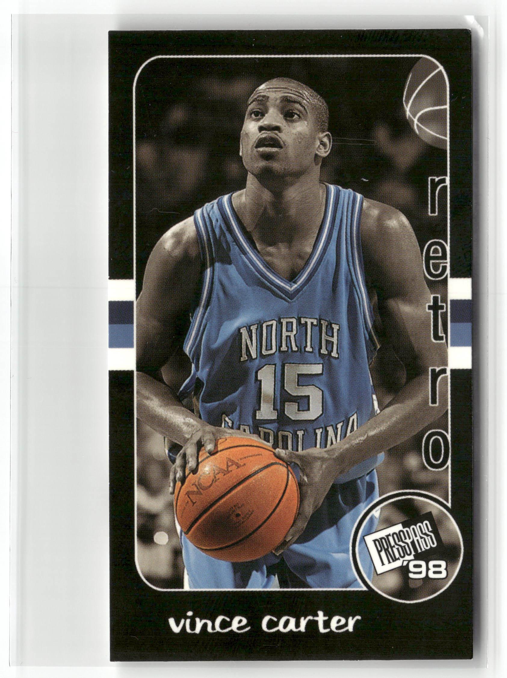 Basketball NBA Vince Carter 1998 Press Pass Retro #RT 4 Toronto Raptors Trading Card Original