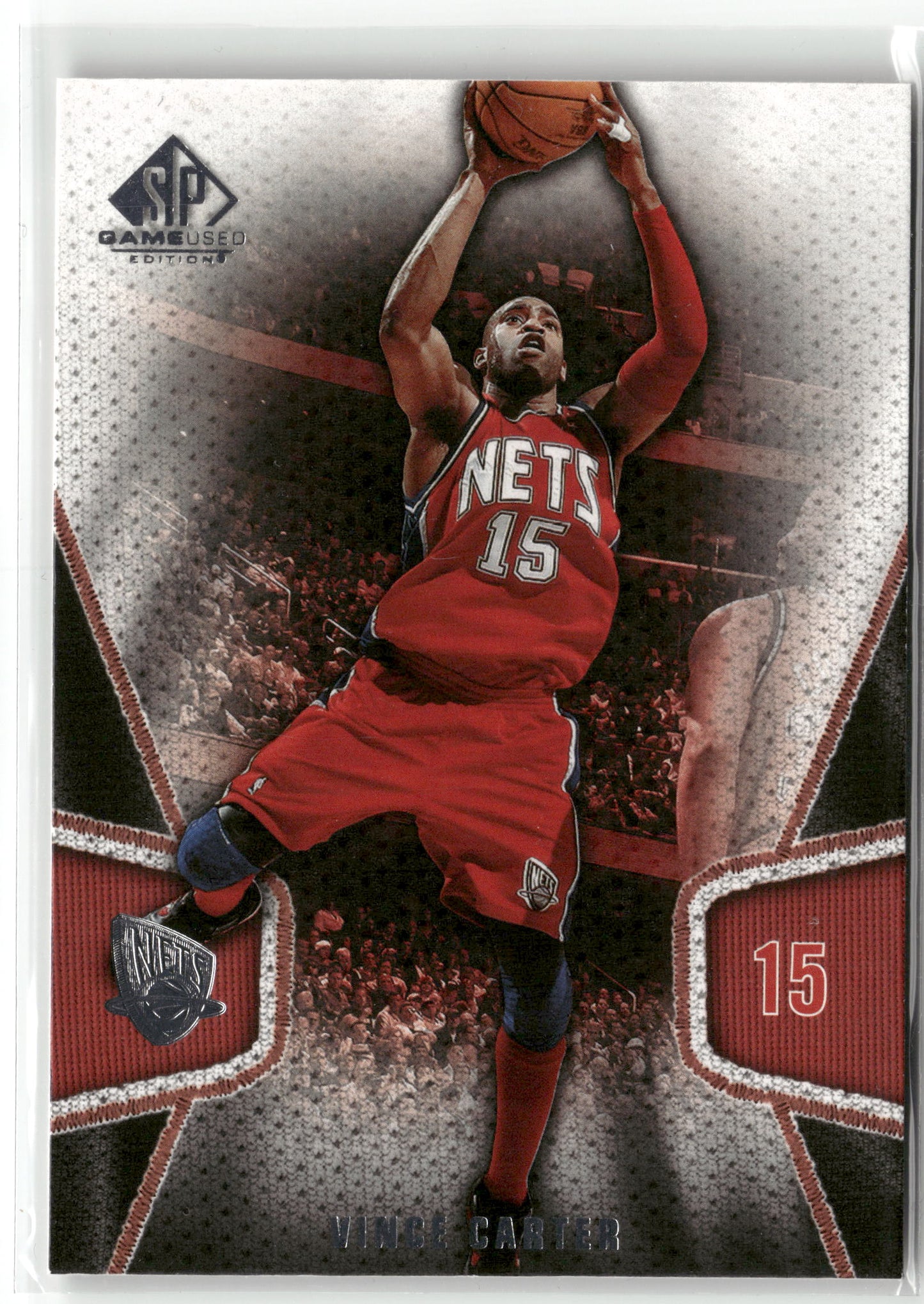 Basketball NBA Vince Carter 2007-08 NBA SP Game Used #56 New Jersey Nets Trading Card Original