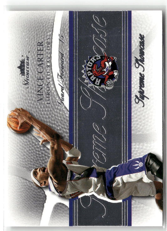 Basketball NBA Vince Carter 2004-05 Fleer Showcase #4 of 20SS Supreme Showcase Toronto Raptors Trading Card Original